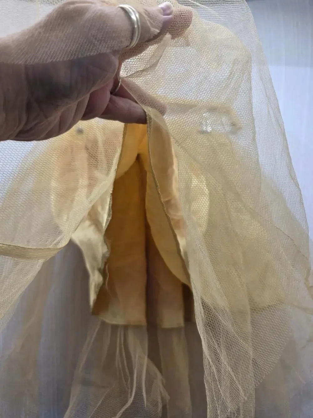 Unbranded gold tulle